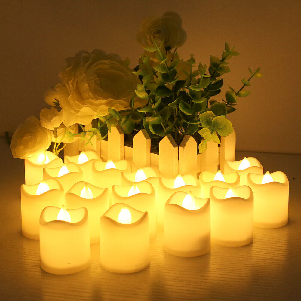 48PCS Flameless LED Tea Light Candles Warm White Decoration