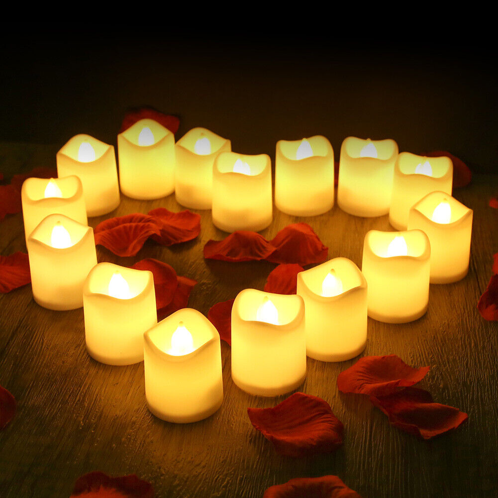 48PCS Flameless LED Tea Light Candles Warm White Decoration