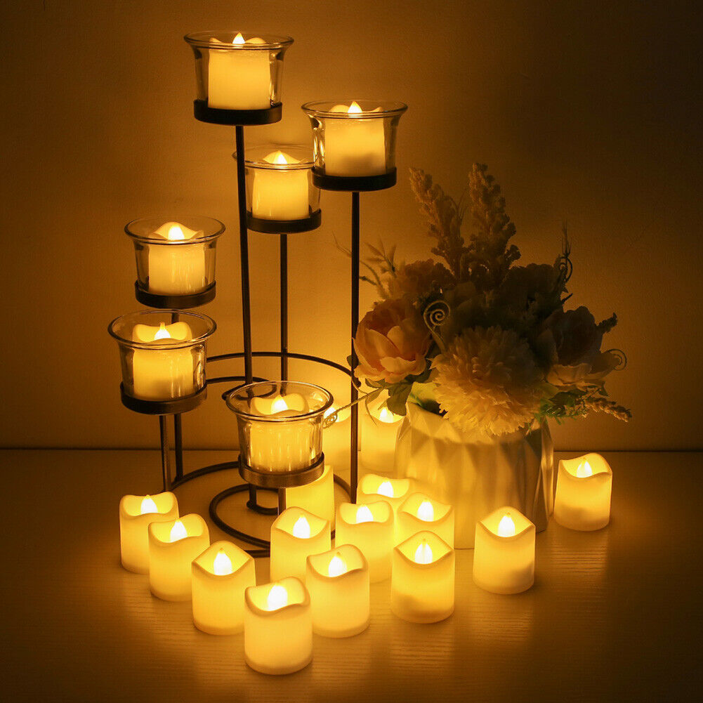 48PCS Flameless LED Tea Light Candles Warm White Decoration