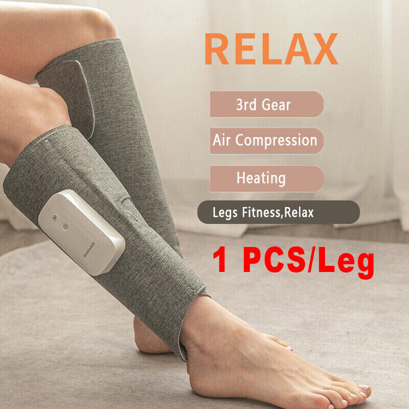 Heated Air Compression Leg Massager, 3 Modes, Portable