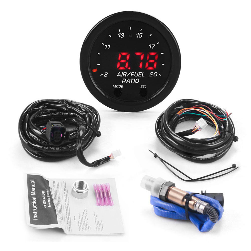 For Wideband Gauge X-Series 30-0300 AFR O2 UEGO Air Fuel Ratio Gauge 2-1/16" AU