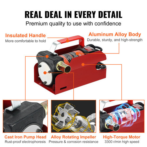 High-Efficiency 12V Diesel & Kerosene Transfer Pump Set