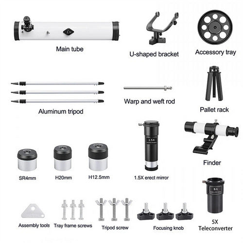 Pro Astronomical Telescope 114mm Aperture 875X Zoom HD High Resolution