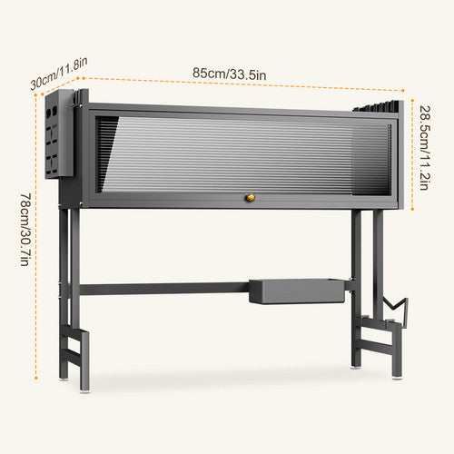 85CM Over The Sink Dish Drying Rack Carbon Steel Space Saving Above for Kitchen