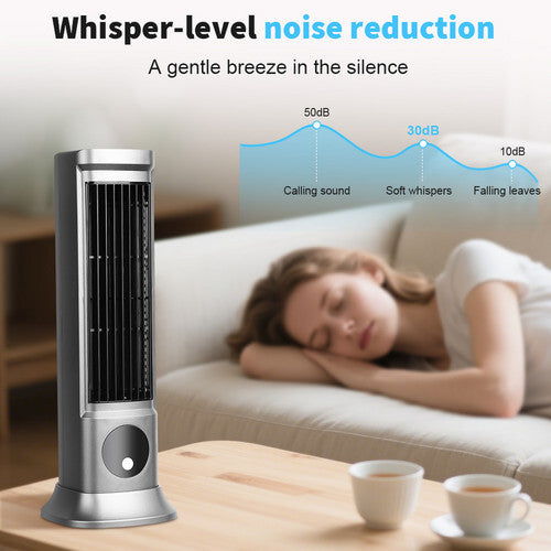 Air Conditioner Fans Portable Cooling Ace with 3 Speeds Tower Fan Quiet Desk