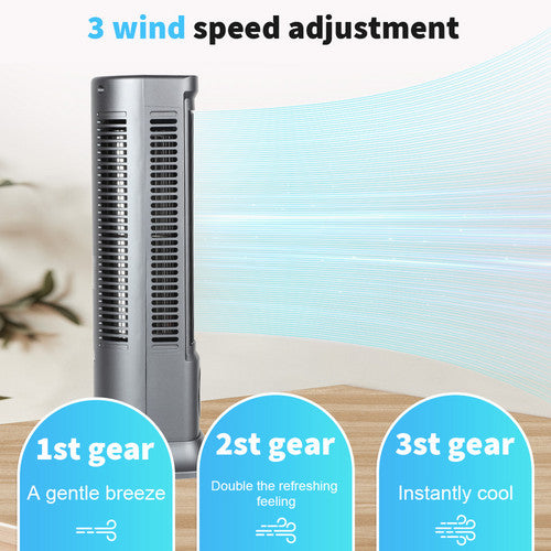 Air Conditioner Fans Portable Cooling Ace with 3 Speeds Tower Fan Quiet Desk