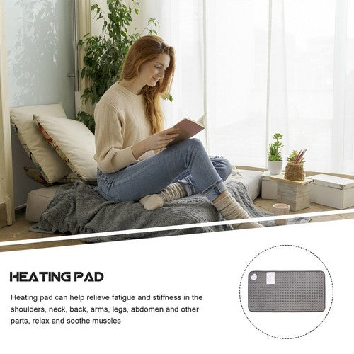 Electric Heat Pad Adjustable Heating Mat Warmer Blanket Back Pain Relief 60x30cm