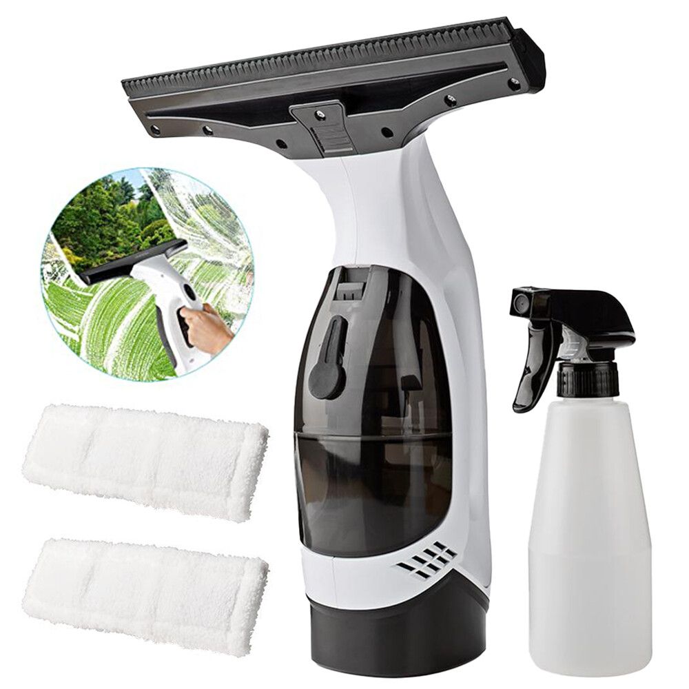150ml Cordless Window Vacuum Cleaner Set for Windows Tiles Mirrors Shower Home