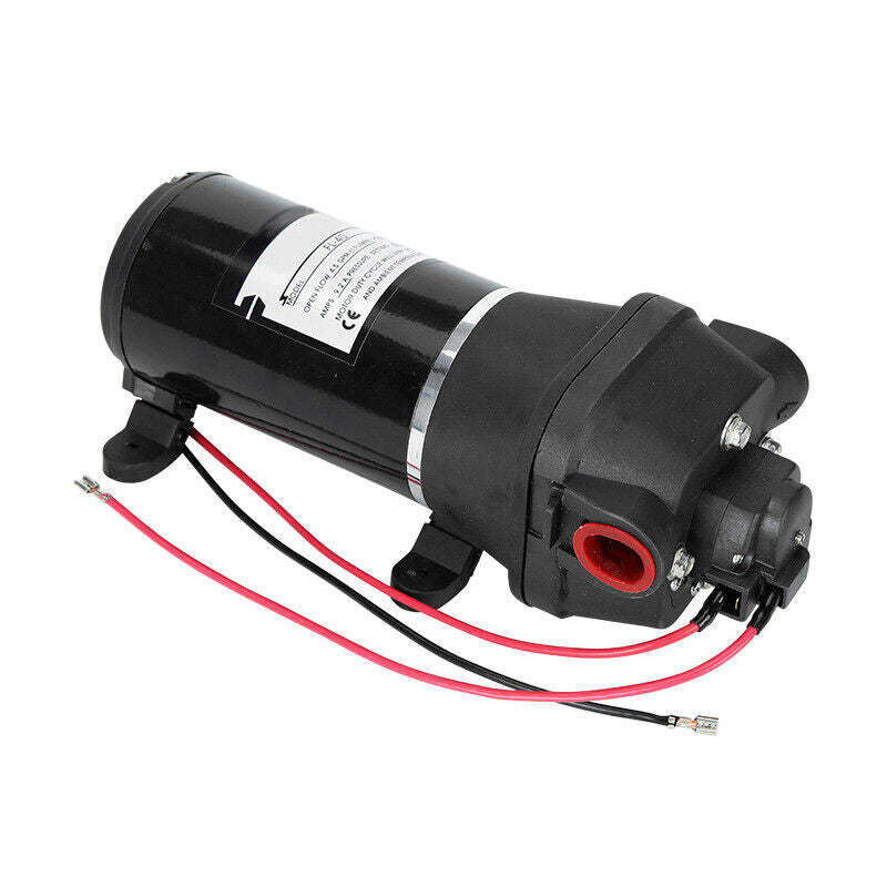12V Water Pump 17LPM High Pressure Self-Priming for Caravan Camping Boat Marine