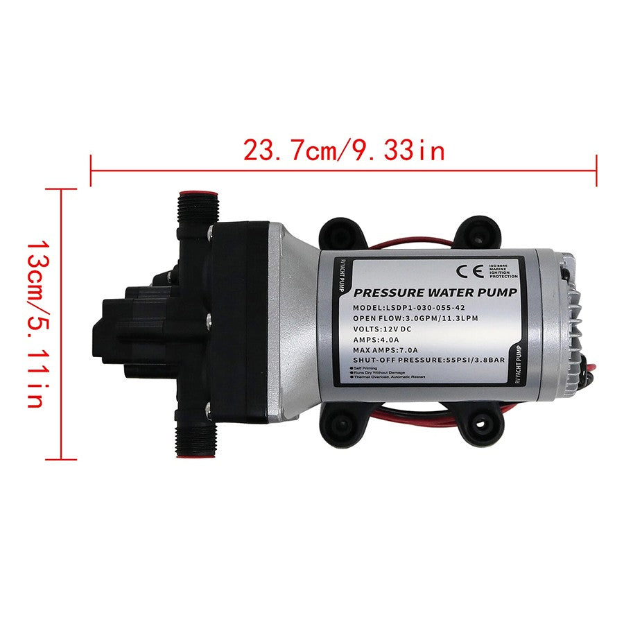 12v Replace SHURflo 4009 Water Pump & Twist on Filter for Caravan Boat Marine AU