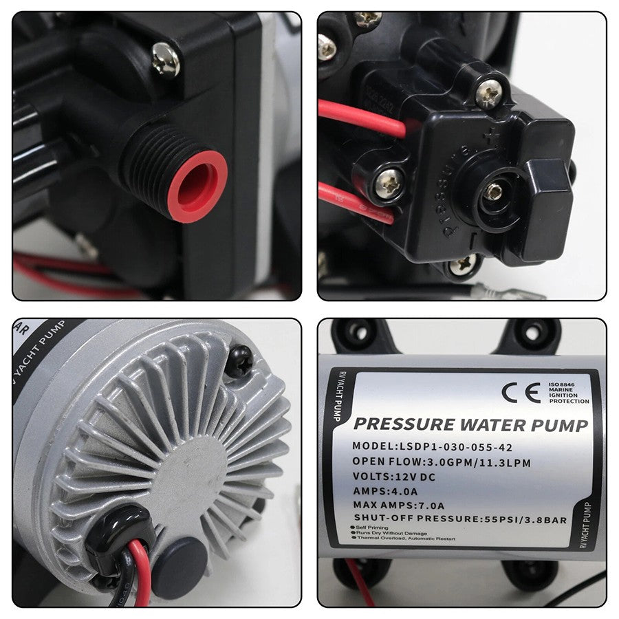 12v Replace SHURflo 4009 Water Pump & Twist on Filter for Caravan Boat Marine AU