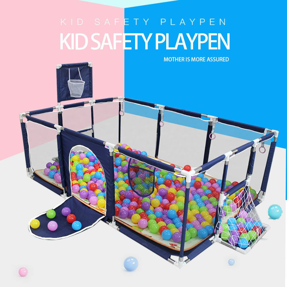 1.8M Large Baby Playpen Safety Gate Kids Toddler Fence Play Activity Center AU