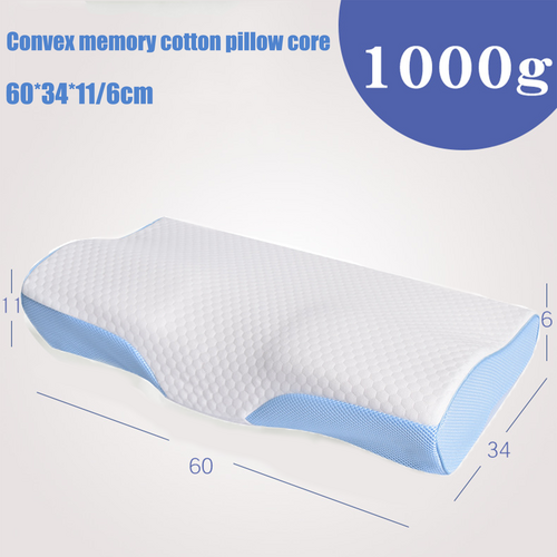 Memory Foam Contour Pillow Cervical Groove Ergonomic Neck Comfort AU