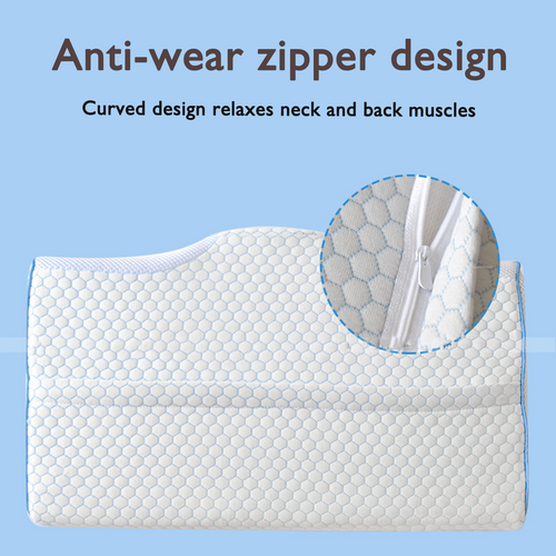 Memory Foam Contour Pillow Cervical Groove Ergonomic Neck Comfort AU