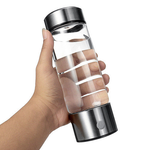 Portable Hydrogen Water Bottle 420ml, Stainless Steel, USB