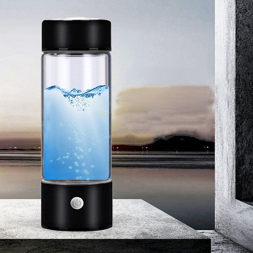 Portable Hydrogen Water Bottle 420ml, Stainless Steel, USB