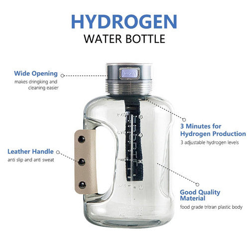 Portable 1.5L Hydrogen Rich Water Bottle with USB Charging