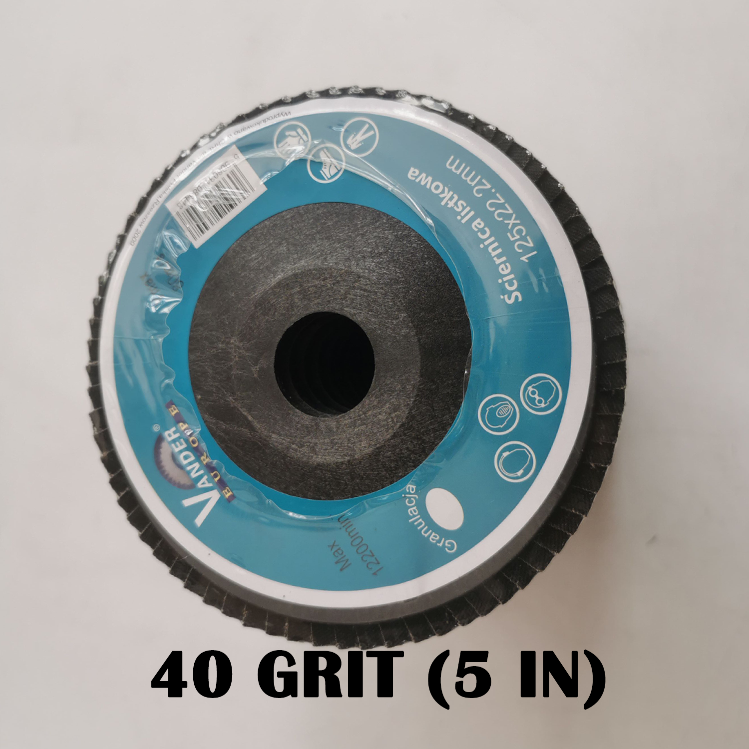 40 Grit Flap Sanding Discs 20 PCS, 5'' 125MM, for Metal & Wood