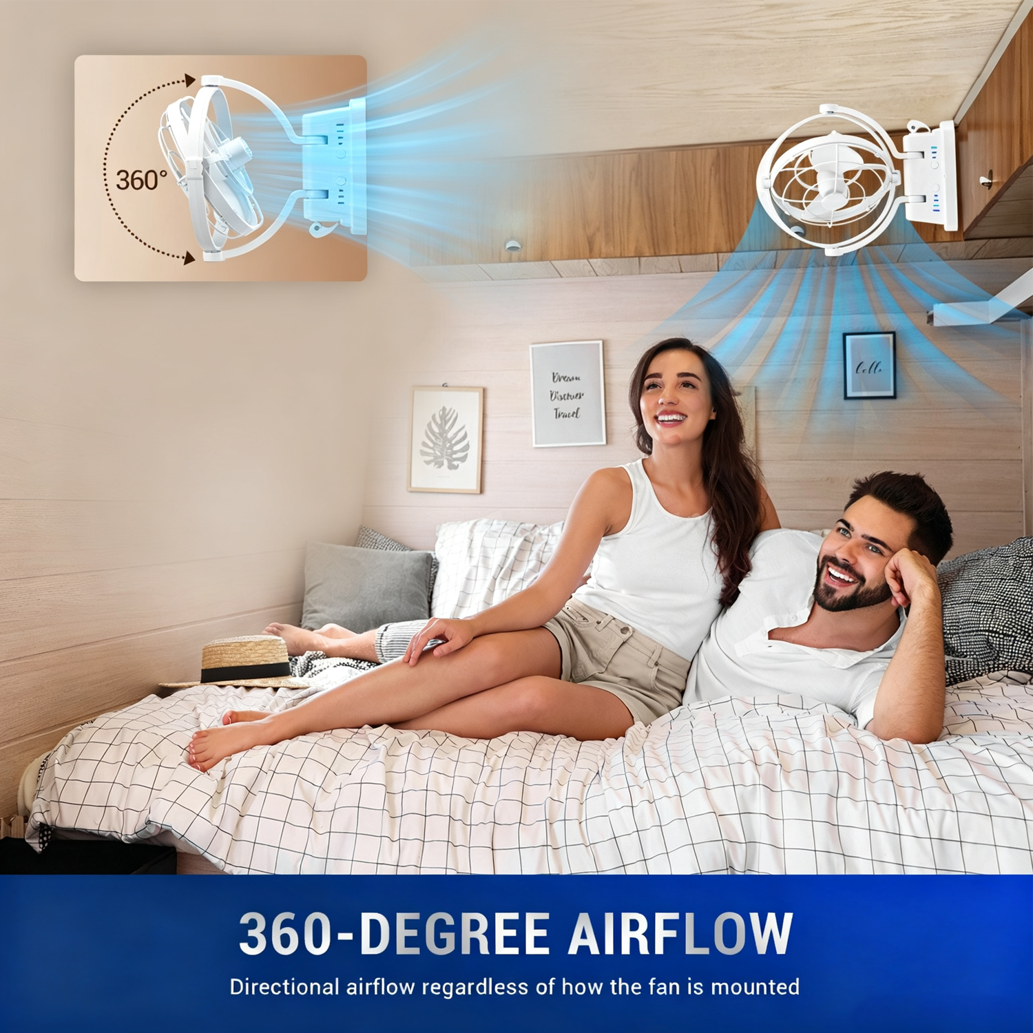 White Caframo FOR Sirocco 11 12v 24VOLT 360 Fan Caravan BOAT ACCESSORIE