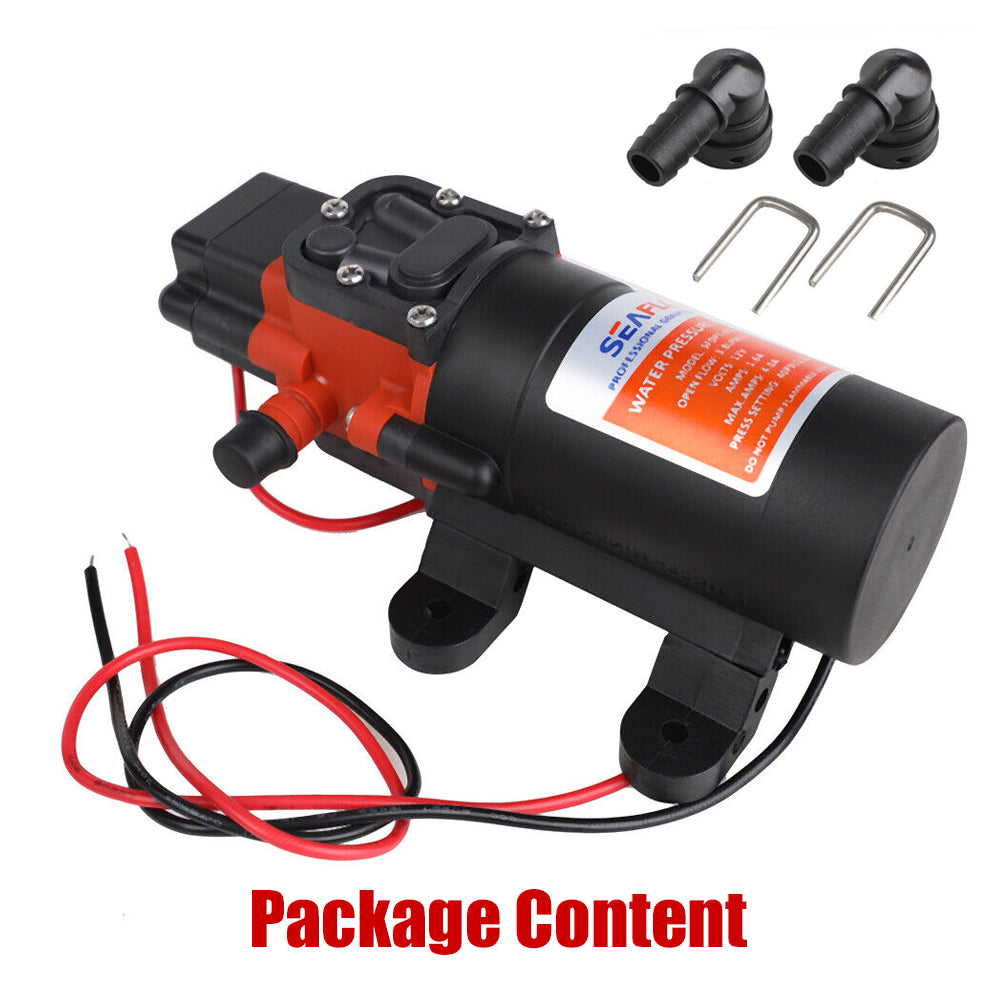 12V Water Pump 40 PSI Adjustable RV Camper Caravan SEAFLO