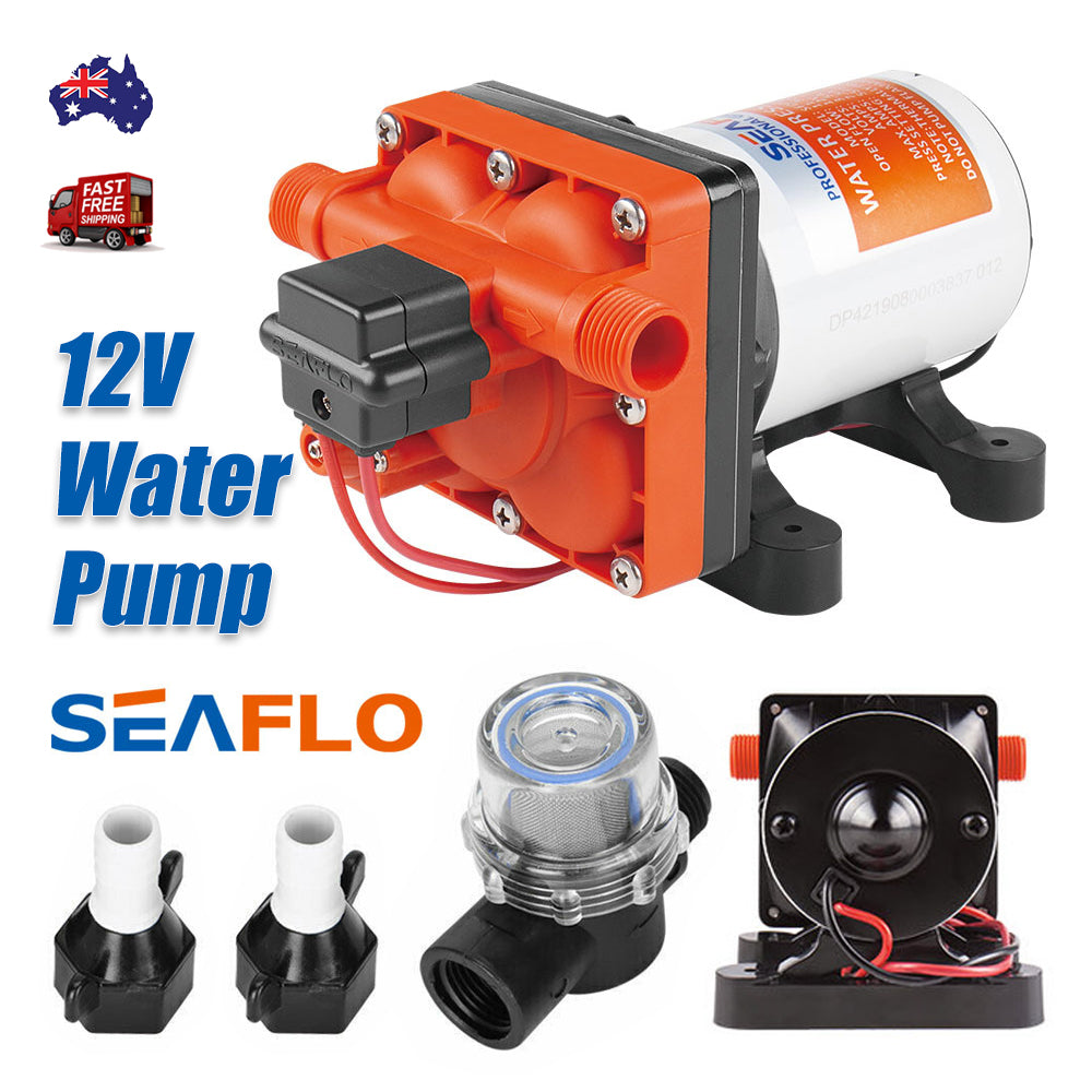 Adjustable Pressure, 12V, 3 G/m RV Water Pump - Seaflo