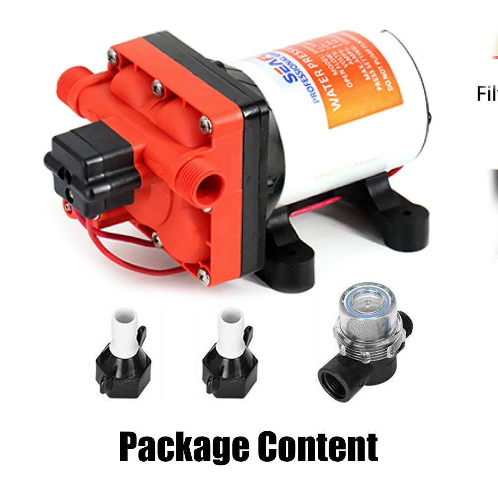 Adjustable Pressure, 12V, 3 G/m RV Water Pump - Seaflo