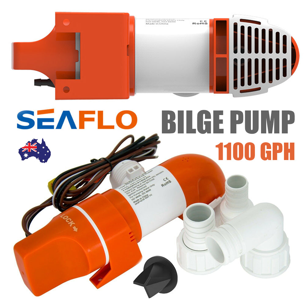 1100GPH Automatic Low Profile Bilge Pump for Boat - SEAFLO