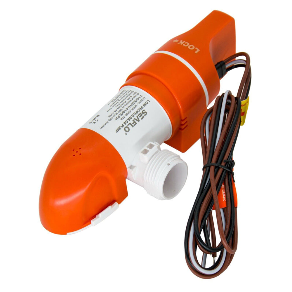 1100GPH Automatic Low Profile Bilge Pump for Boat - SEAFLO