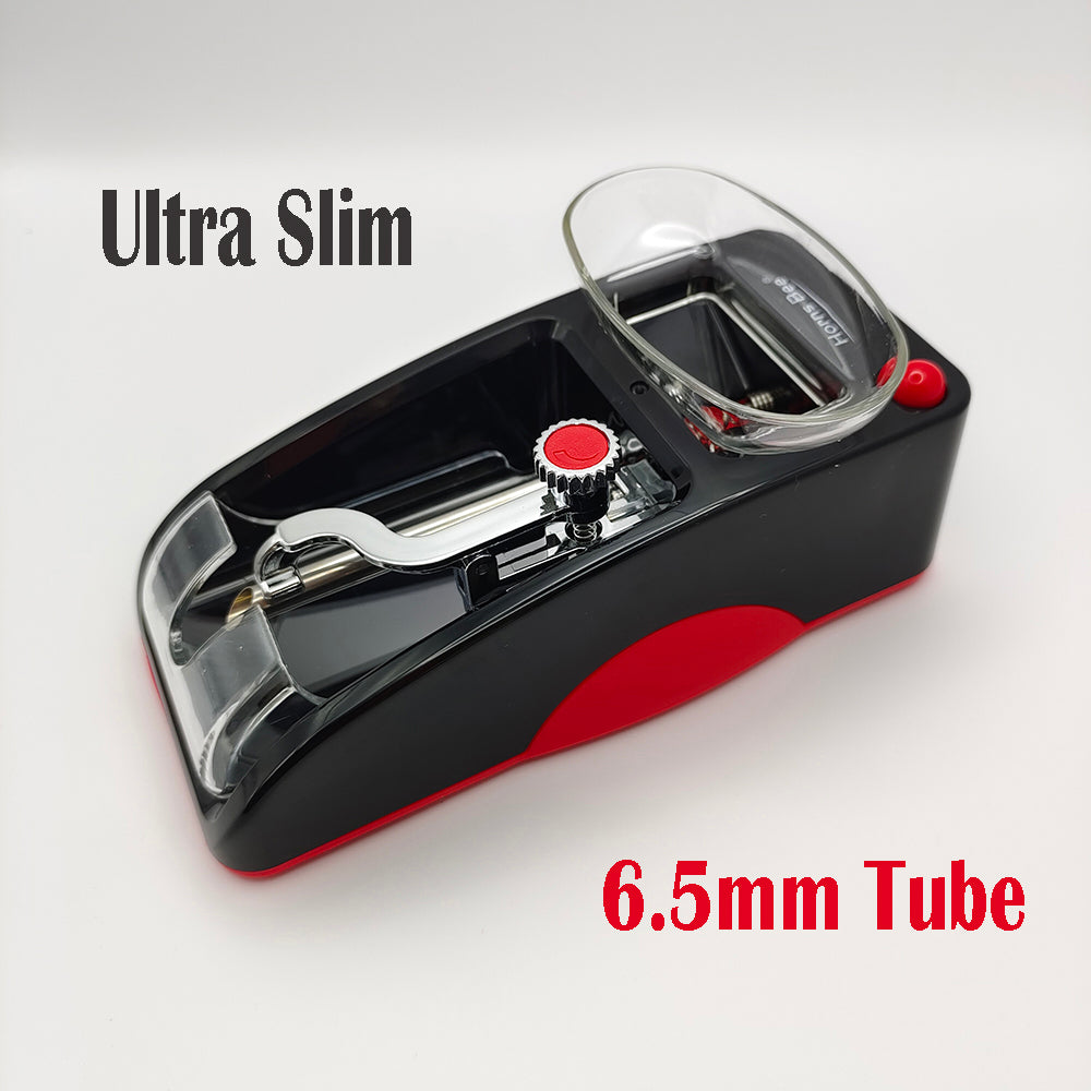 Ultra Slim 6.5mm Automatic Cigarette Roller, Electric Red