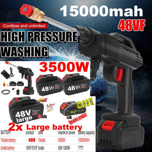 Cordless Electric Pressure Washer w/ 2 Batteries, 435 PSI