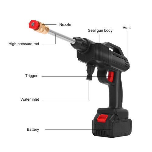 Cordless Electric Pressure Washer w/ 2 Batteries, 435 PSI