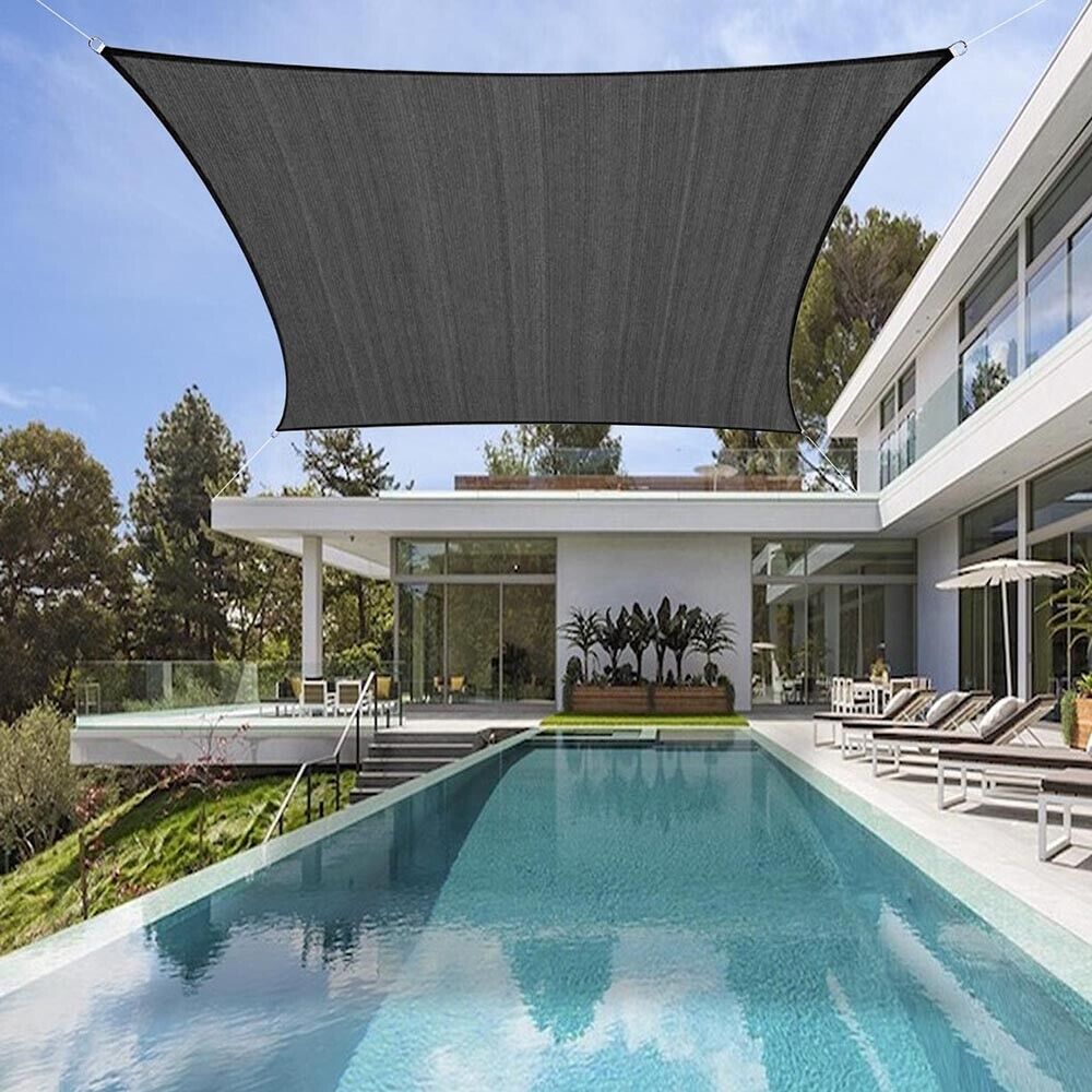 Waterproof UV-Blocking Shade Sail Awning – Rectangle – 2x3m