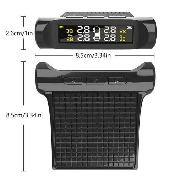 Wireless TPMS LCD Tire Pressure Monitor System with 4 Sensors