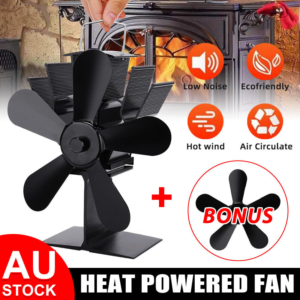 Eco Heat-Powered Wood Heater Fan | Silent Fireplace Stove