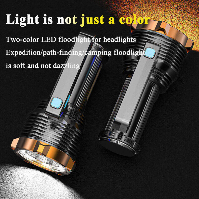 12000lm Super Bright LED Flashlight 8 Modes USB Rechargeable