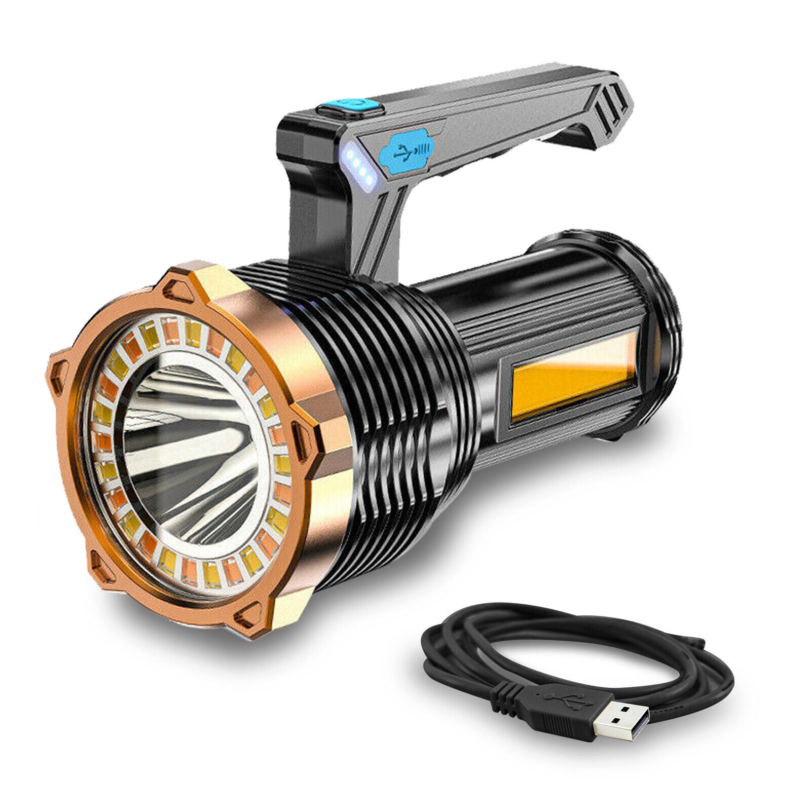 12000lm Super Bright LED Flashlight 8 Modes USB Rechargeable