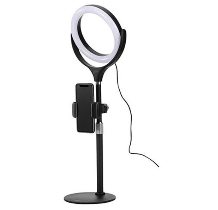 Dimmable 8" LED Ring Light Kit w/Tripod & Phone Holder