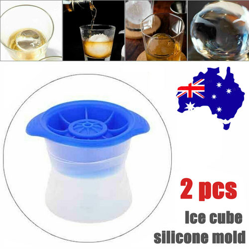 2pcs Silicone Ice Ball Molds, 6cm, Durable, Safe