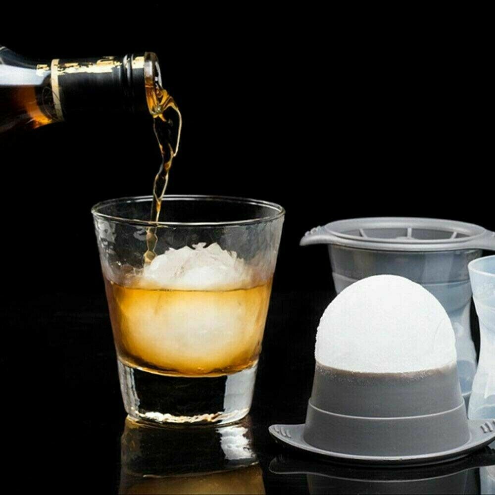 2pcs 6cm Silicone Ice Ball Mold, Non-Toxic Sphere Cube Maker