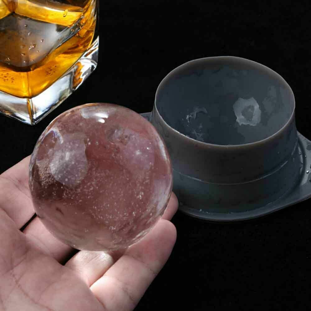 2pcs 6cm Silicone Ice Ball Mold, Non-Toxic Sphere Cube Maker