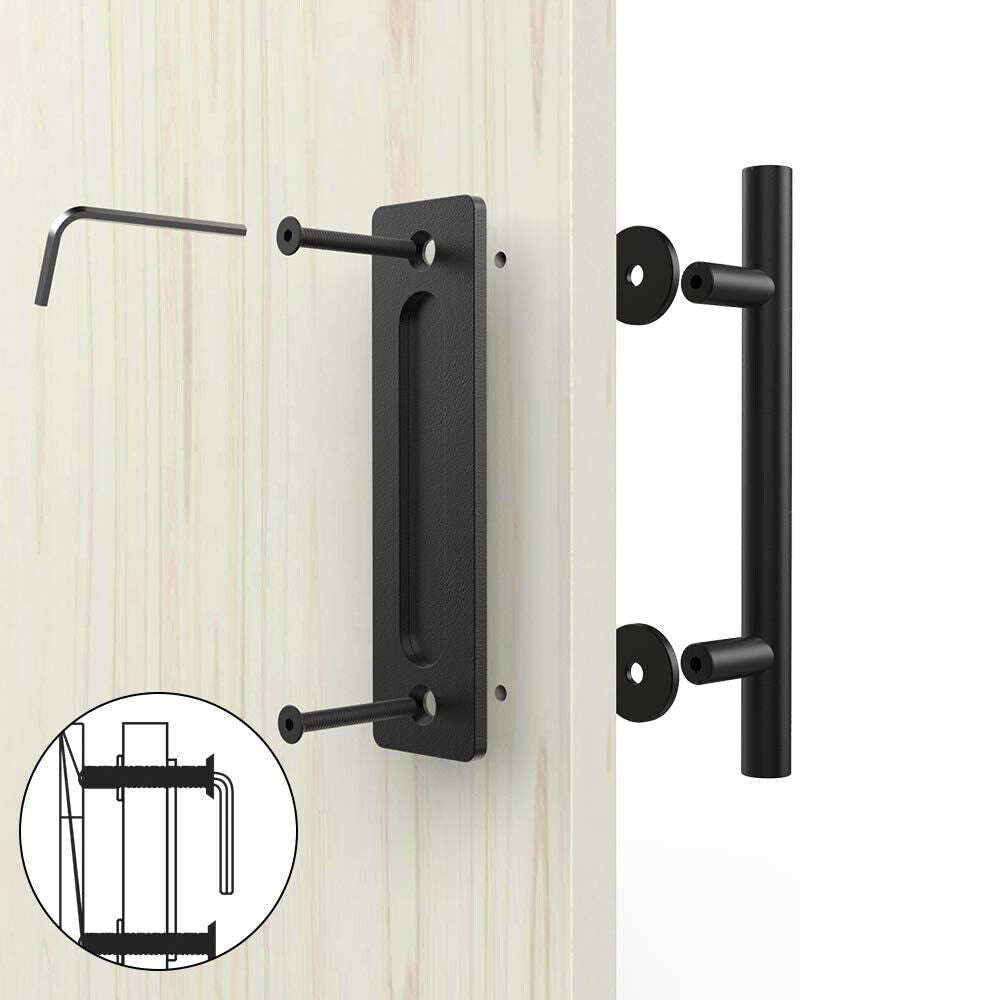 12" Barn Door Handle Sliding Flush Pull Wood Door Gate Hardware Stainless Steel