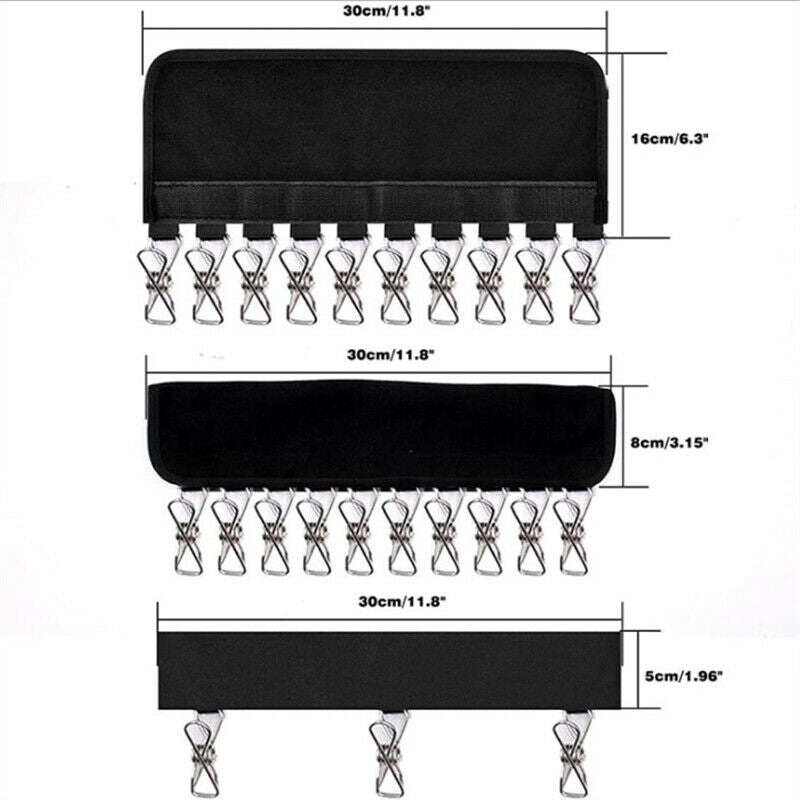 2X 10 Clips Hat Rack Neoprene Hanger Cap Organizer