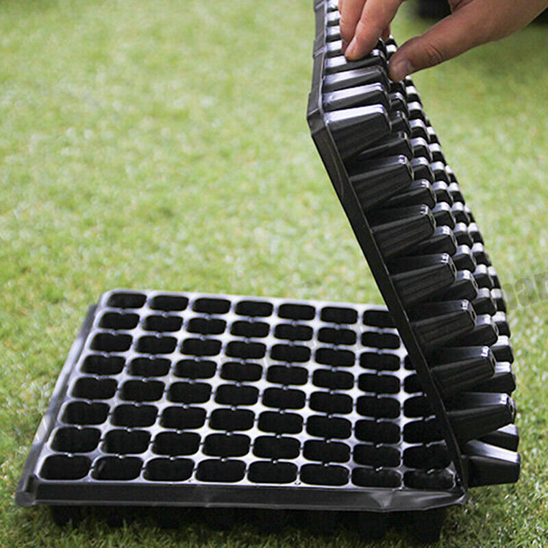 12x PVC 72-Hole Seedling Starter Trays, Durable, Reusable