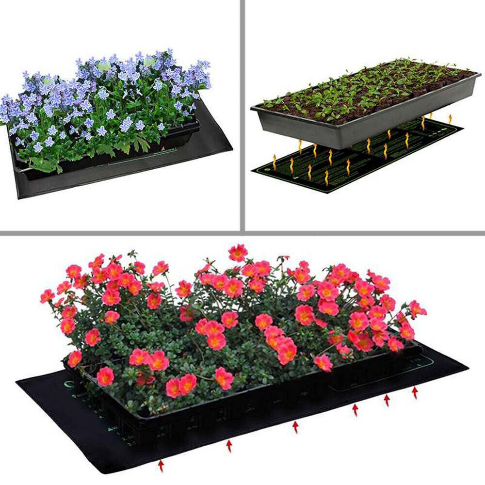 Seedling Heat Mat 20x10" for Germination, 21W, AC 230V