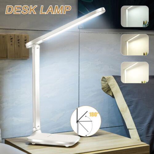 Dimmable LED Desk Lamp USB Rechargeable Touch Table Light