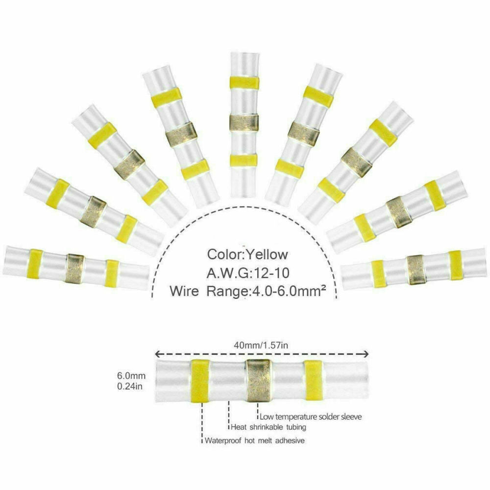Waterproof Heat Shrink Butt Wire Connectors - 800PCS Set
