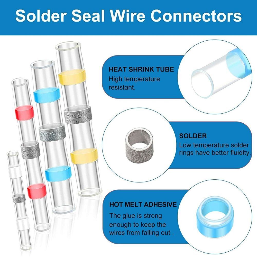 Waterproof Heat Shrink Butt Wire Connectors - 800PCS Set