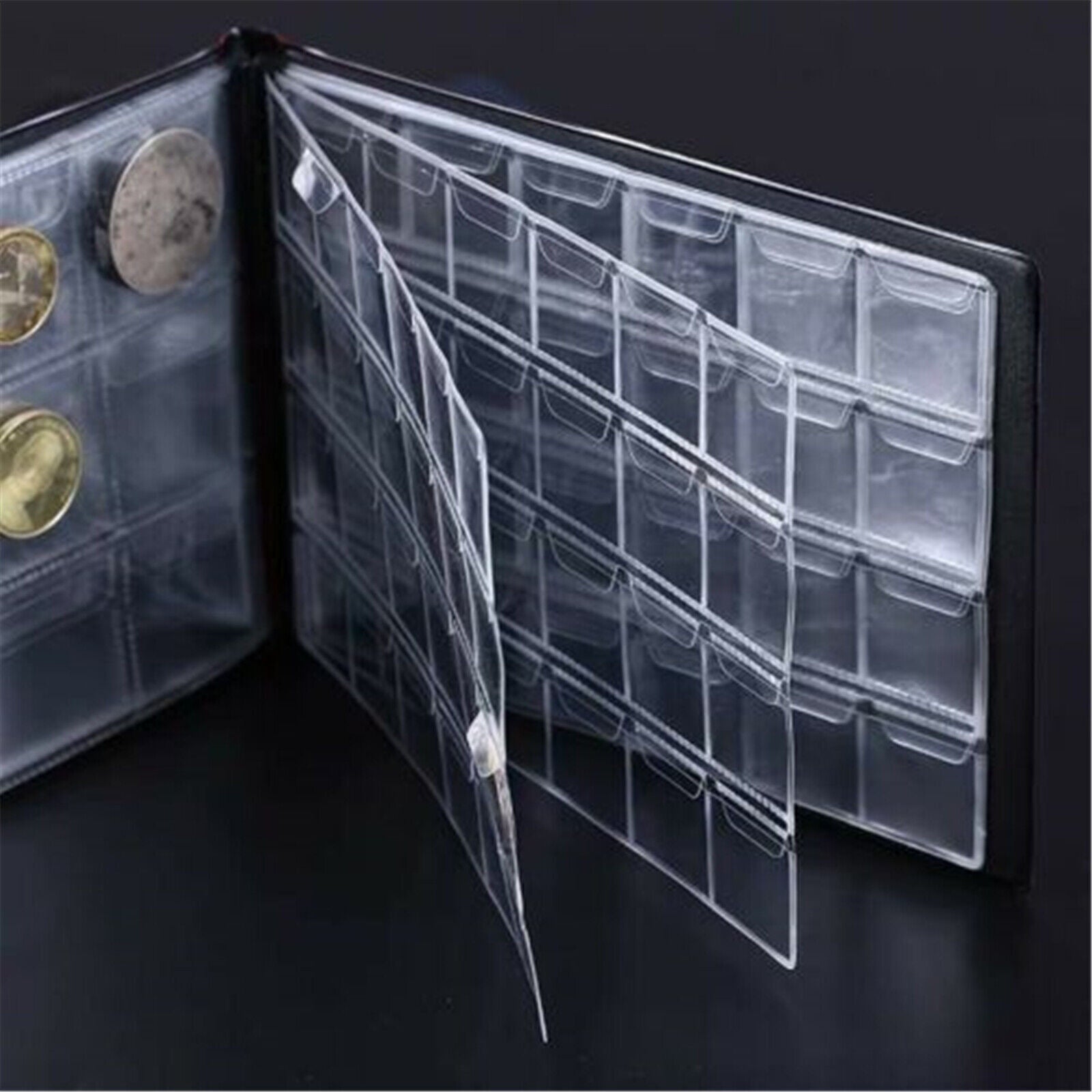 180 Coin Holder Album, Durable PU Storage Book, 2Pcs Set