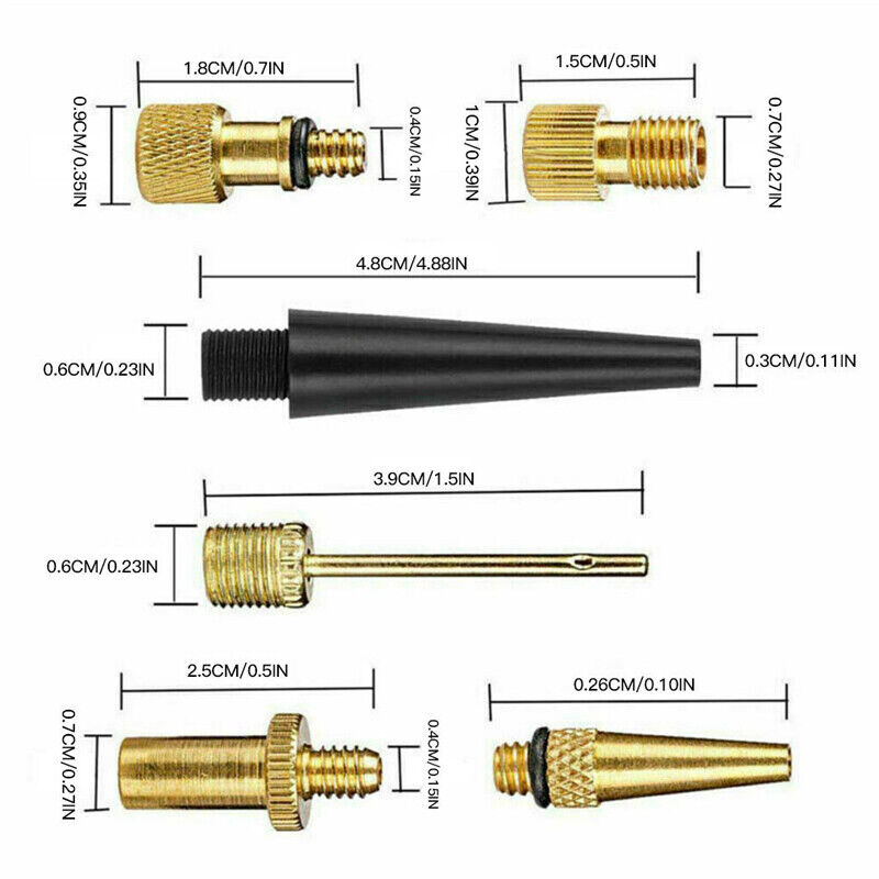 26pc Copper Bike Valve Adapter Kit for Presta Schrader