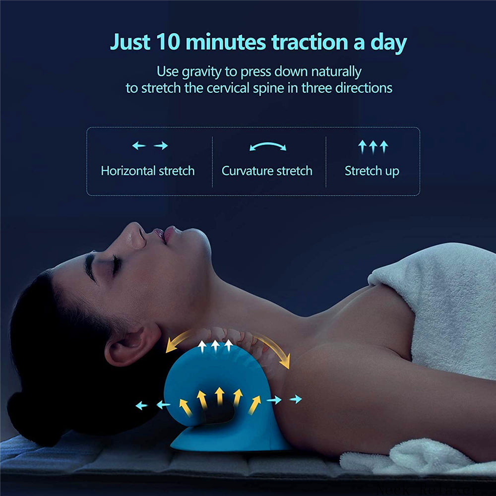 Neck Traction Pillow Original Cloud Shape Neck Stretcher Cervical Pain Relief AU